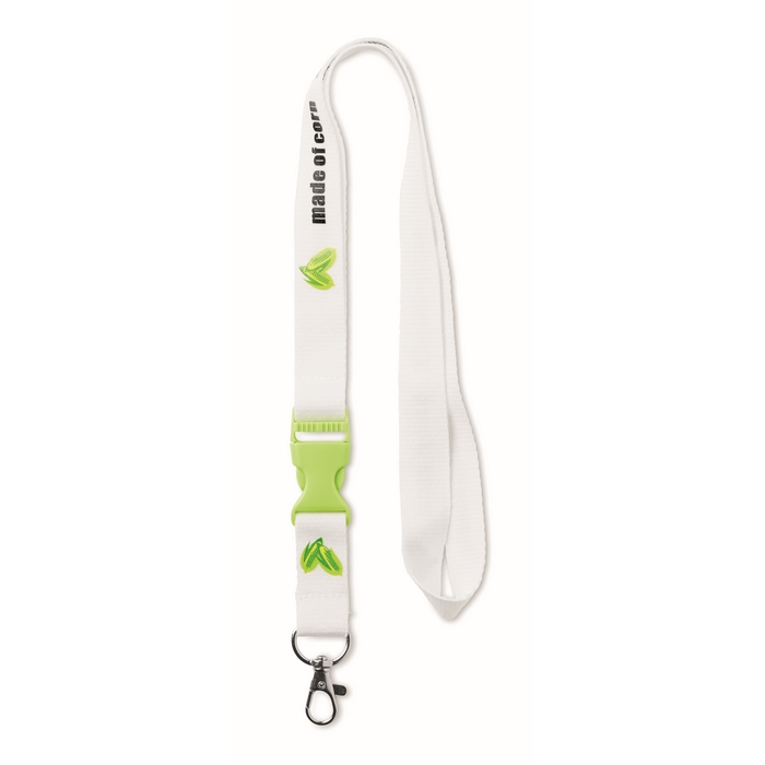 Lanyard en almidón de maíz, ecológico y biodegradable